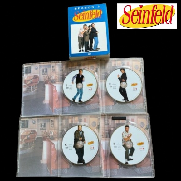 NEW Seinfeld Seasons 1, 2, & 3 DVD Box Set (8 Discs) - Picture 6 of 6